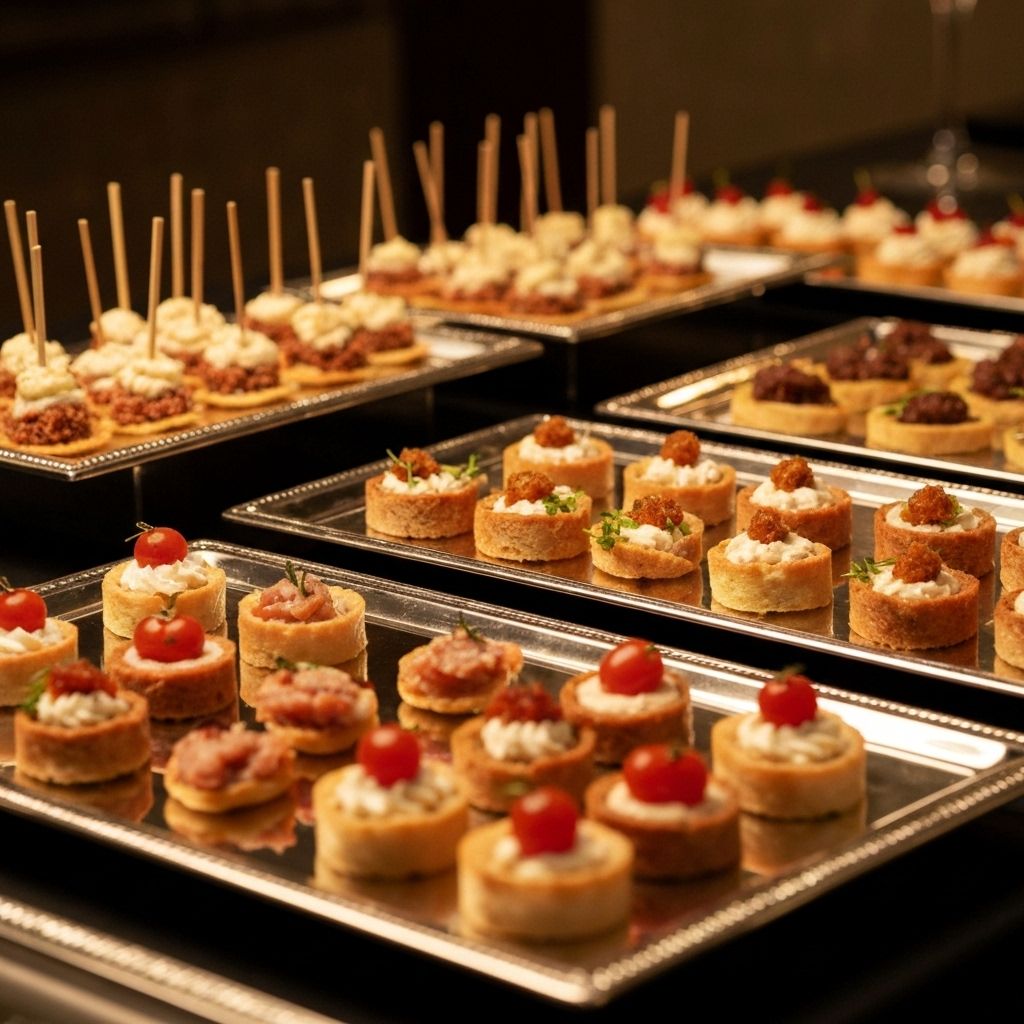 Coquetel com finger foods